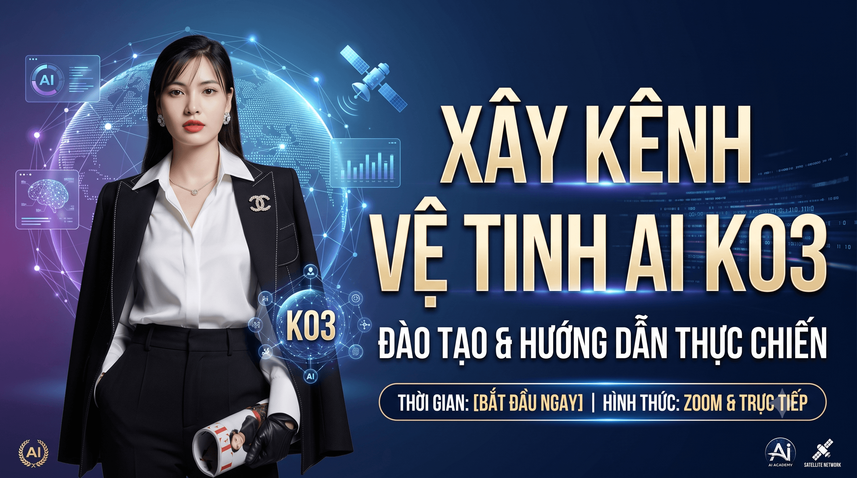 Xây kênh vệ tinh AI K03