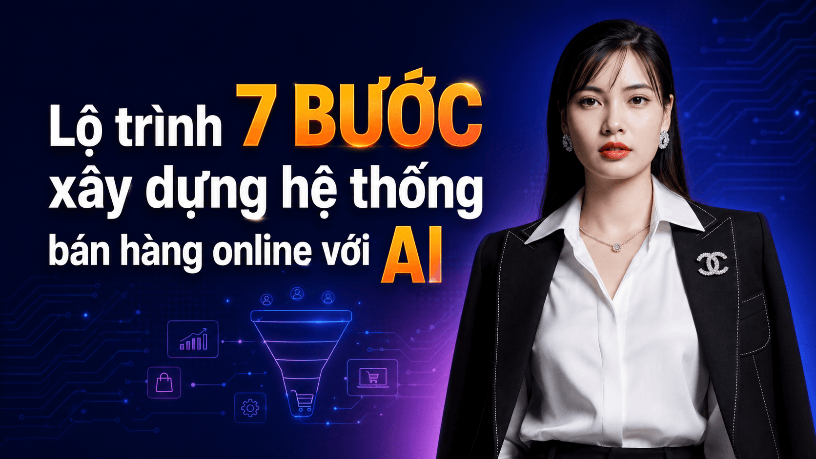 Lộ trình 7 bước xây dựng hệ thống bàn hàng online với AI