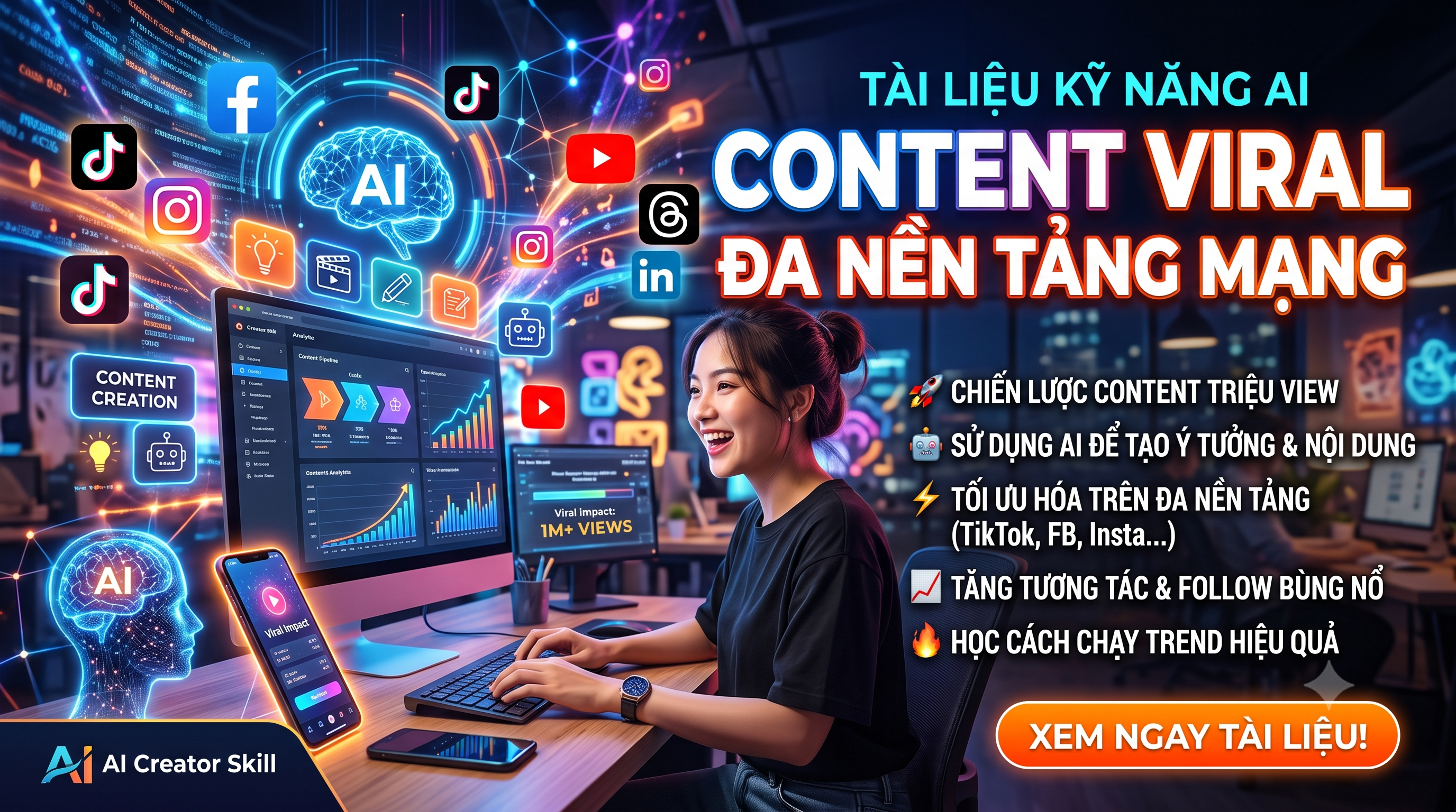 Skill content viral đa nền tảng